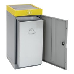 Stumpf Sortssystem ProTec-Plus, graualu/1003, verzinkter Innenbehälter, 70 Liter