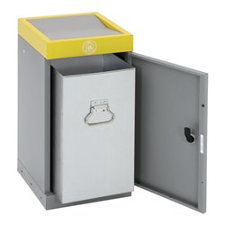 Stumpf Sortssystem ProTec-Plus, graualu/1003, verzinkter Innenbehälter, 30 Liter