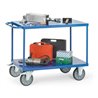 fetra Tischwagen 2403B mit Stahlblech-Plattformen - Tragkraft 600kg TPE-Reifen