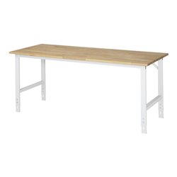 Rau Arbeitstisch Buche BxTxH 2000x800x760-1080mm