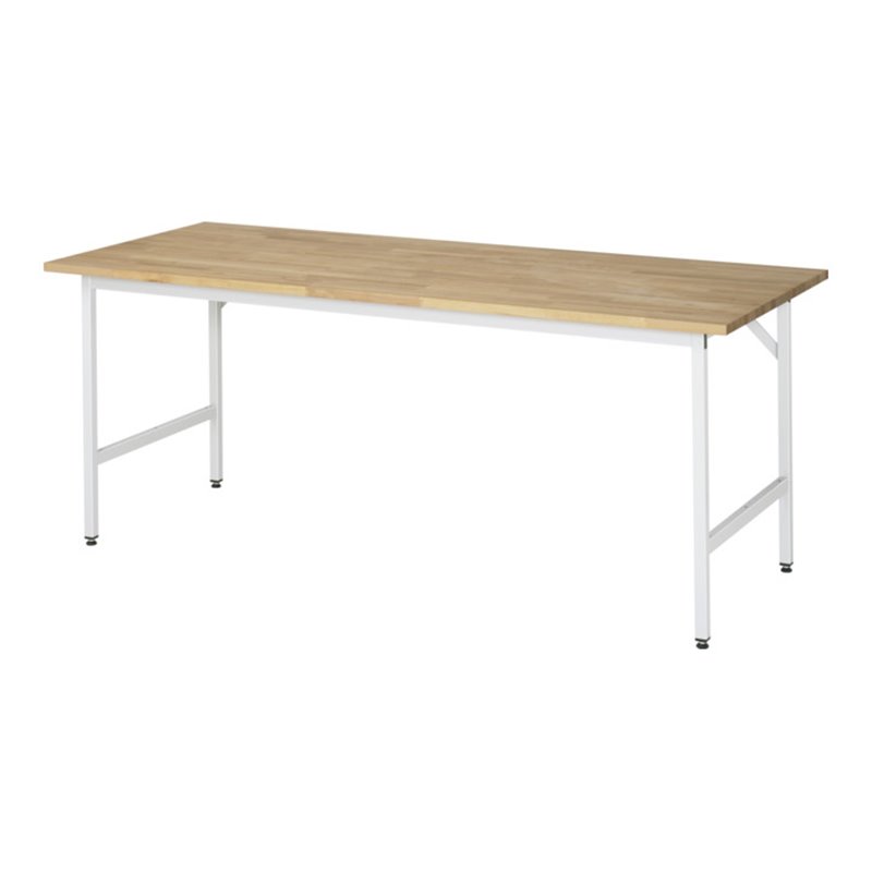 Rau Arbeitstisch Buche BxTxH 2000x800x800-850mm