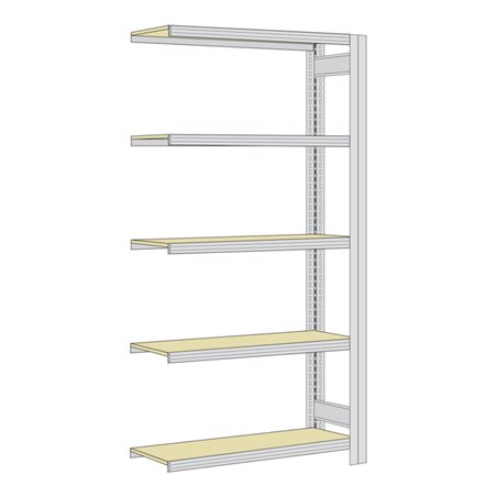 Regalwerk BERT Großfachregal Anbaufeld HxBxT 2000x875x600mm