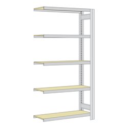 Regalwerk BERT Großfachregal Anbaufeld HxBxT 2000x1005x400mm