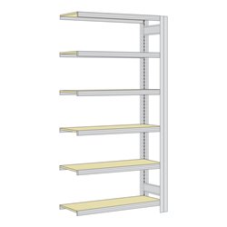Regalwerk BERT Archivregal Anbaufeld HxBxT 2075x1005x600mm