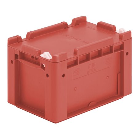 Bito Eurostapelbehälter XL mit Deckel und Verschluss XL 32171ASDV L300xB200xH188 mm, rot