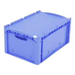 Bito Eurostapelbehälter XL mit Deckel und Verschluss XL 64271ASDV L600xB400xH288 mm, blau