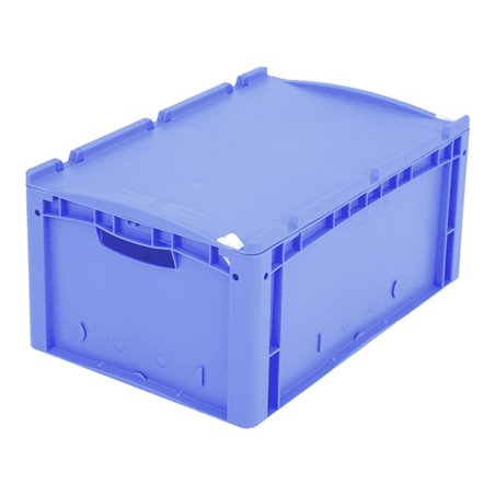 Bito Eurostapelbehälter XL mit Deckel und Verschluss XL 64271ASDV L600xB400xH288 mm, blau