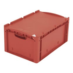 Bito Eurostapelbehälter XL mit Deckel und Verschluss XL 64271ASDV L600xB400xH288 mm, rot