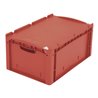 Bito Eurostapelbehälter XL mit Deckel und Verschluss XL 64271ASDV L600xB400xH288 mm, rot