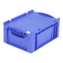 Bito Eurostapelbehälter XL mit Deckel und Verschluss XL 43171ASDV L400xB300xH188 mm, blau