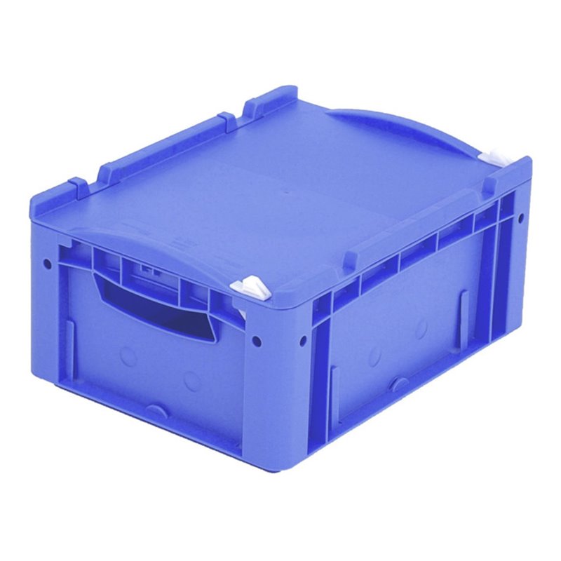 Bito Eurostapelbehälter XL mit Deckel und Verschluss XL 43171ASDV L400xB300xH188 mm, blau