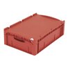 Bito Eurostapelbehälter XL mit Deckel und Verschluss XL 64171ASDV L600xB400xH188 mm, rot