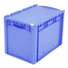 Bito Eurostapelbehälter XL mit Deckel und Verschluss XL 64421ASDV L600xB400xH438 mm, blau