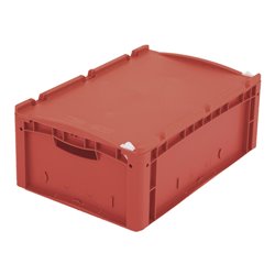 Bito Eurostapelbehälter XL mit Deckel und Verschluss XL 64221ASDV L600xB400xH238 mm, rot