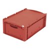 Bito Eurostapelbehälter XL mit Deckel und Verschluss XL 64221ASDV L600xB400xH238 mm, rot