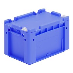 Bito Eurostapelbehälter XL mit Deckel und Verschluss XL 32171ASDV L300xB200xH188 mm, blau