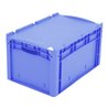 Bito Eurostapelbehälter XL mit Deckel und Verschluss XL 64321ASDV L600xB400xH338 mm, blau