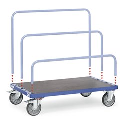 fetra Plattenwagen 4463 - ohne Bügel - Tragkraft 750kg TPE-Reifen