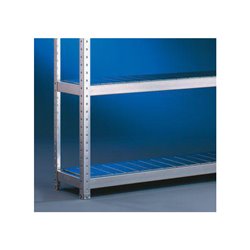 Meta Weitspannregal Speed Rack 1970 x 2000 x 400 mm verzinkt + 4 Fachebenen + Stahlpaneelen