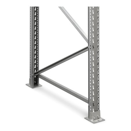 Regalwerk ARTUS-Stützrahmen HxT 6500x800 mm pulverbeschichtet inkl. Montagemat. unmontiert