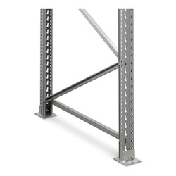 Regalwerk ARTUS-Stützrahmen HxT 6000x1100 mm pulverbeschicht. inkl. Montagemat. unmontiert