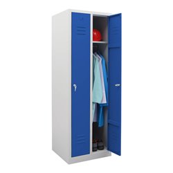 STIER Garderobenspind 2 Abteile 1800x590x500mm enzianblau