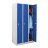 STIER Garderobenspind 3 Abteile 1800x870x500mm enzianblau