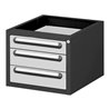 STIER Unterschrank Container Premium mit 3 Schubladen BxTxH 480x600x395 mm