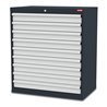STIER Schubladenschrank mit 9 Schubladen BxTxH 900x575x1020 mm RAL 7016 / RAL 7035
