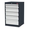 STIER Schubladenschrank mit 6 Schubladen BxTxH 600x575x920 mm RAL 7016 / RAL 7035