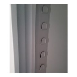 STIER Schiebetürenschrank HxBxT 750x1200x420mm lichtgrau