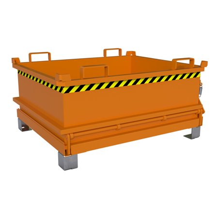 Bauer Südlohn Mini-Klappbodenbehälter MSB 400, lackiert, Gelborange