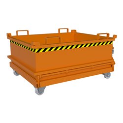 Bauer Südlohn Mini-Klappbodenbehälter MSB 400, lackiert, Gelborange