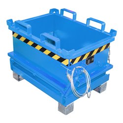 Bauer Südlohn Mini-Klappbodenbehälter MSB 150, lackiert, Lichtblau