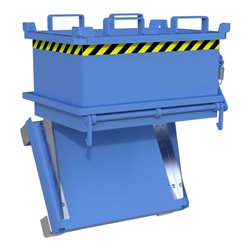 Bauer Südlohn Mini-Klappbodenbehälter MSB 150, lackiert, Lichtblau