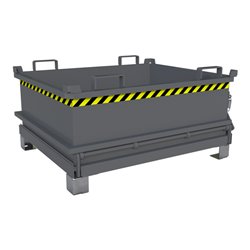 Bauer Südlohn Mini-Klappbodenbehälter MSB 400, lackiert, Mausgrau