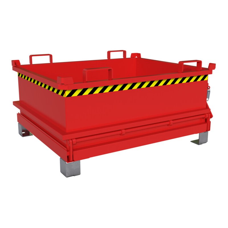 Bauer Südlohn Mini-Klappbodenbehälter MSB 400, lackiert, Feuerrot