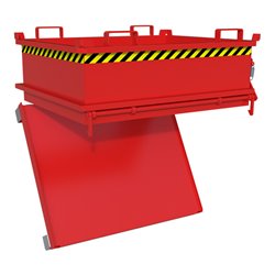 Bauer Südlohn Mini-Klappbodenbehälter MSB 400, lackiert, Feuerrot