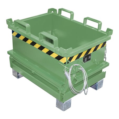 Bauer Südlohn Mini-Klappbodenbehälter MSB 150, lackiert, Resedagrün