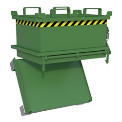 Bauer Südlohn Mini-Klappbodenbehälter MSB 150, lackiert, Resedagrün