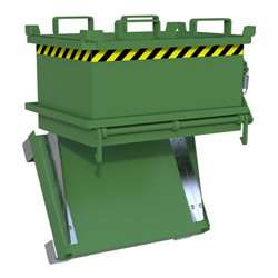 Bauer Südlohn Mini-Klappbodenbehälter MSB 150, lackiert, Resedagrün