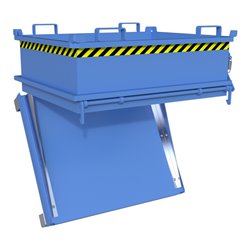 Bauer Südlohn Mini-Klappbodenbehälter MSB 400, lackiert, Lichtblau