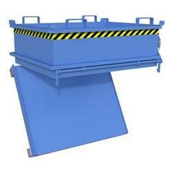 Bauer Südlohn Mini-Klappbodenbehälter MSB 400, lackiert, Lichtblau