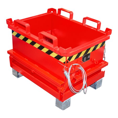 Bauer Südlohn Mini-Klappbodenbehälter MSB 150, lackiert, Feuerrot