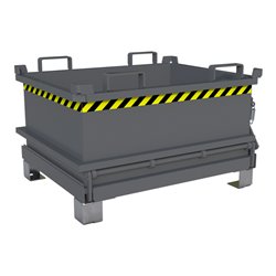 Bauer Südlohn Mini-Klappbodenbehälter MSB 250, lackiert, Mausgrau