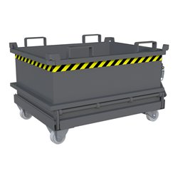Bauer Südlohn Mini-Klappbodenbehälter MSB 250, lackiert, Mausgrau
