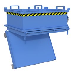 Bauer Südlohn Mini-Klappbodenbehälter MSB 250, lackiert, Lichtblau