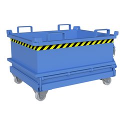 Bauer Südlohn Mini-Klappbodenbehälter MSB 250, lackiert, Lichtblau