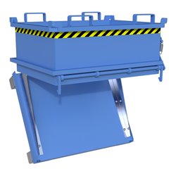 Bauer Südlohn Mini-Klappbodenbehälter MSB 250, lackiert, Lichtblau