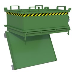 Bauer Südlohn Mini-Klappbodenbehälter MSB 250, lackiert, Resedagrün